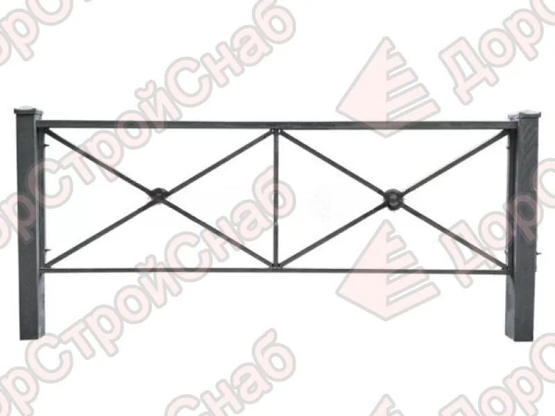 Пешеходное ограждение ПО-1 «Крест» тип 1 -Про (80х950х2000 мм)