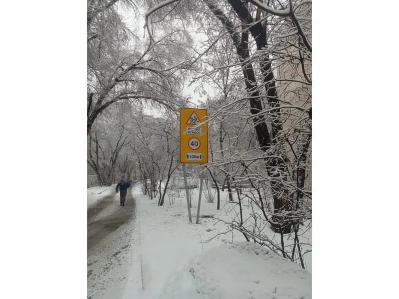 Панно ВНИМАНИЕ! ШКОЛА! ДЕТИ! Н2400хВ1200мм