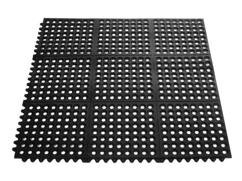 Противоскользящее ячеистое резиновое покрытие 900х900х10мм 